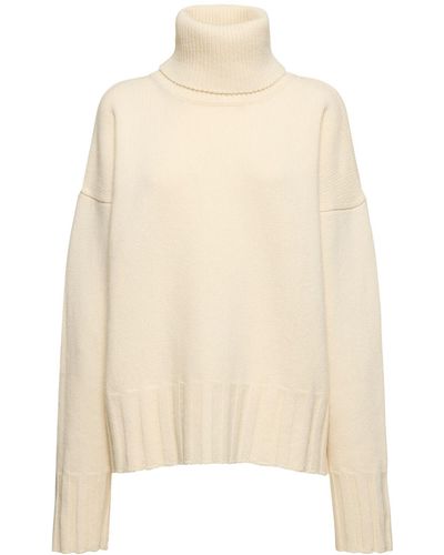 Made In Tomboy Ely Wool Knit Turtleneck Sweater - Natural