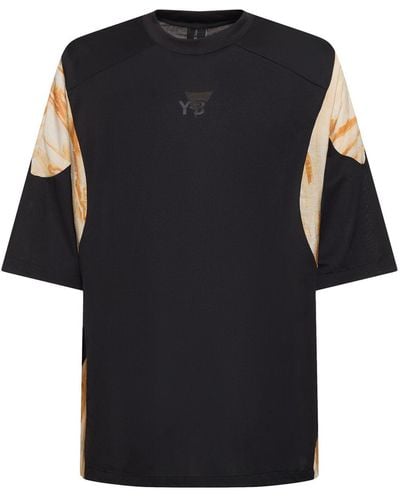 Y-3 T-shirt-kleid Im Rust Dye - Schwarz