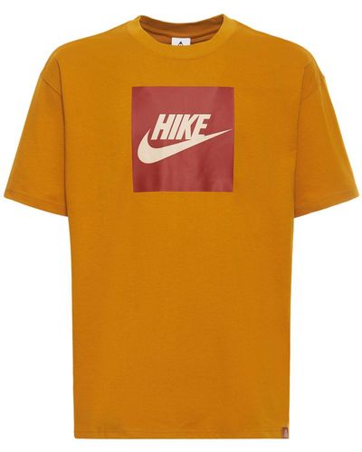 Nike Camiseta Con Logo Estampado - Naranja