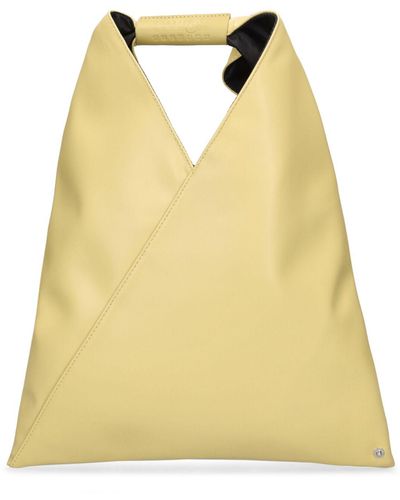 MM6 by Maison Martin Margiela Small Japanese Faux Leather Bag - Yellow
