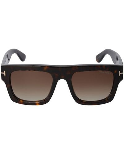 Tom Ford Gafas de sol cuadradas de eco acetato - Negro