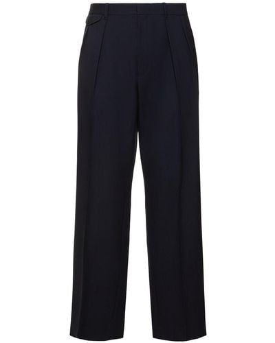 The Row Marcello Wool Trousers - Blue