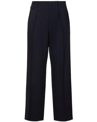 The Row Marcello Wool Pants - Blue