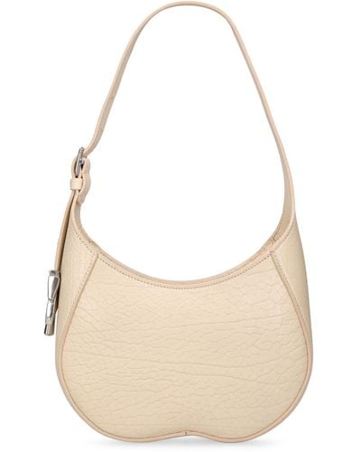 Burberry Ll Chess Leather Shoulder Bag - Natural