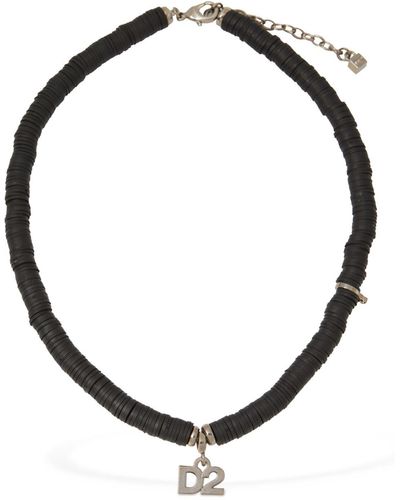 DSquared² Halskette "d2" - Schwarz