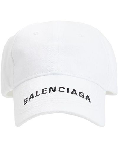 Balenciaga Gorra De Baseball Con Logo Bordado - Blanco