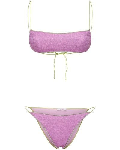 Oséree Lumière Bandeau Bikini - Purple