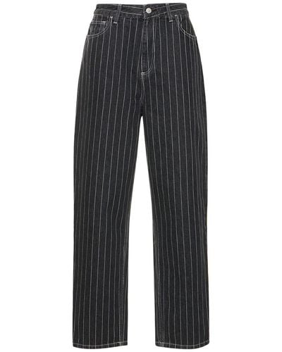 Carhartt Orlean Striped Denim Pants - Blue