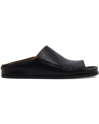Lemaire Fussbett Leather Sandals - Black