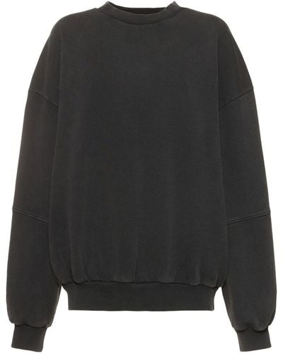 CANNARI CONCEPT Cotton Crewneck Sweater - Black