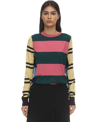 Colville Multi Stripe Wool Knit Jumper - Multicolour