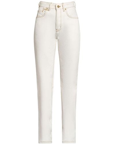 Jacquemus Jeans de cintura alta - Blanco