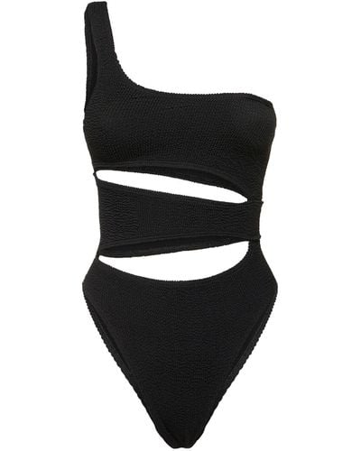 Bondeye Rico Asymmetric Cutout Swimsuit - Black