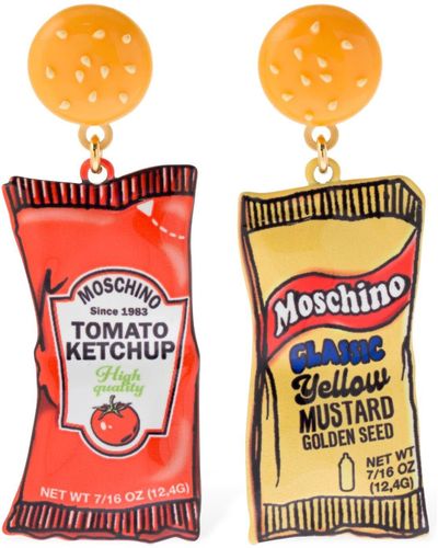 Moschino Ketchup- Und Mustard-ohrclips - Mehrfarbig