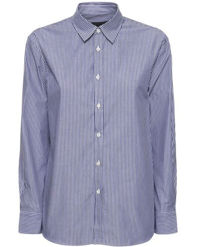 Nili Lotan Raphael Classic Cotton Shirt - Blue