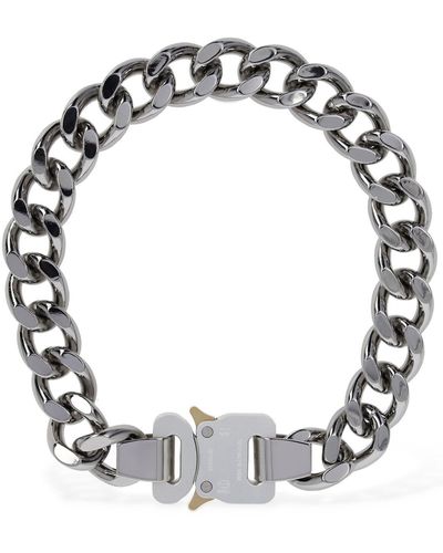 1017 ALYX 9SM Choker chaîne avec boucle - Métallisé