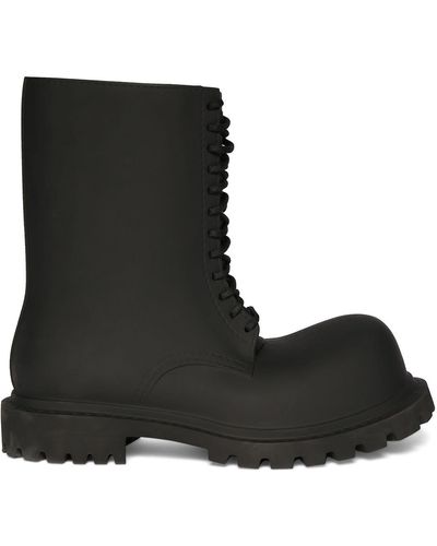 Balenciaga Steroid Combat Boots - Black