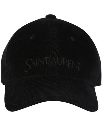 Saint Laurent Vintage コットンキャップ - ブラック