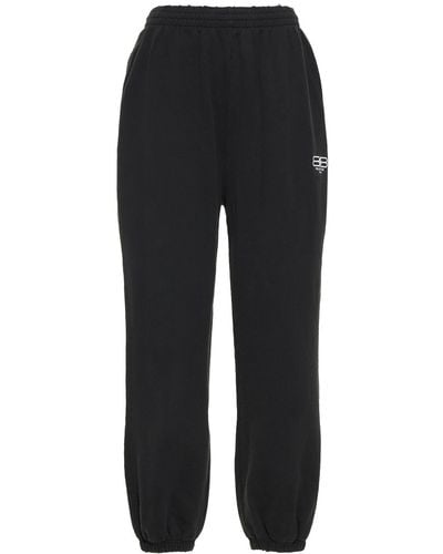Balenciaga Stretch Cotton Pants - Black