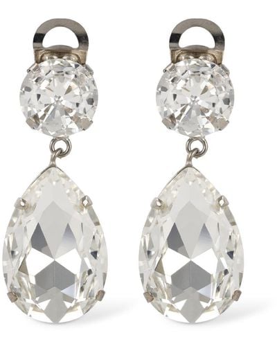 Moschino Still Life With Heart Drop Earrings - White