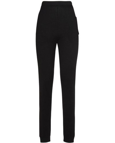 Saint Laurent Cashmere & Wool leggings - Black