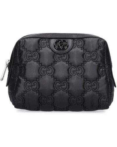 Gucci Cosmogonie Marmont Leather Makeup Bag - Black