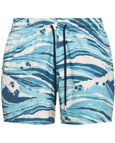 Vilebrequin X Maison Kitsuné Swim Shorts - Blue