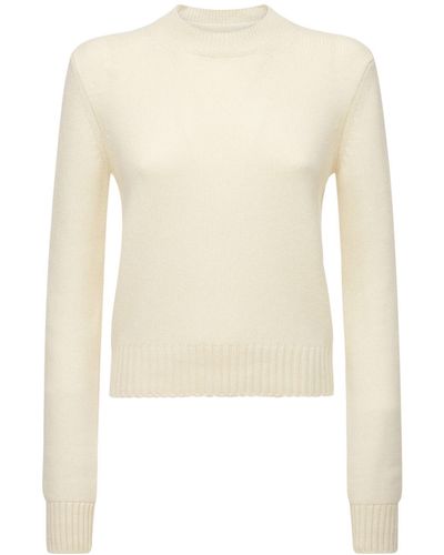 AG Jeans Crewneck Cashmere Sweater - Natural