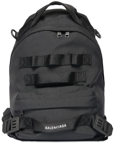 Balenciaga Army Multicarry Nylon Backpack - Black
