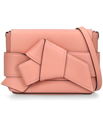 Acne Studios Mini Musubi Leather Crossbody Bag - Pink