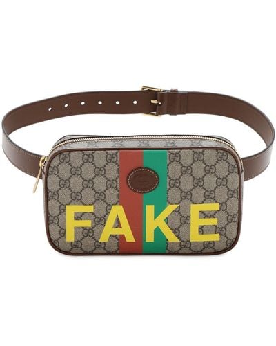 Gucci Kosmetiktasche "gg Supreme Not Fake" - Braun