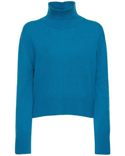 AG Jeans Pull-over col roulé en cachemire anna - Bleu