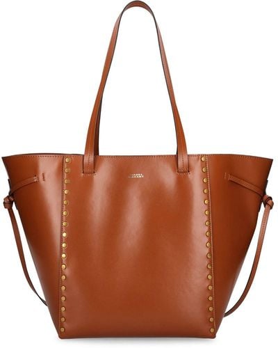 Isabel Marant Oskan Leather Tote Bag - Brown