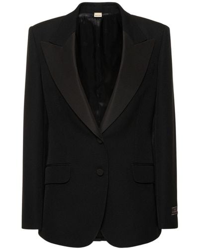Gucci Wool Tuxedo Jacket - Black
