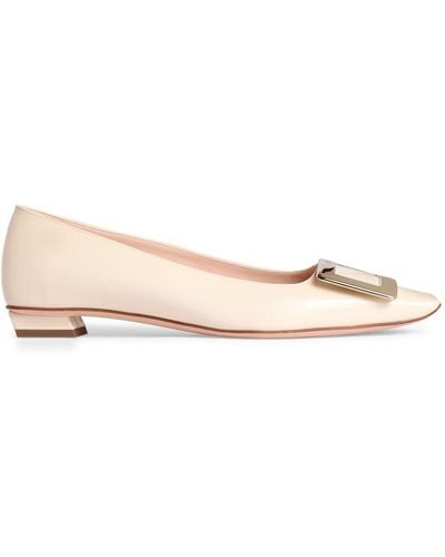 Roger Vivier 25Mm Belle Vivier Patent Leather Court Shoes - Pink