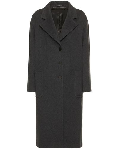 Tagliatore 0205 Christie Wool & Cashmere Coat - Black