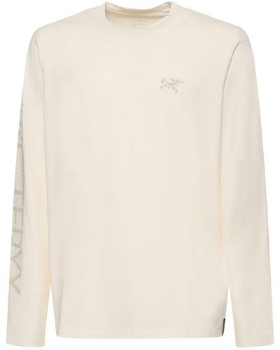 Arc'teryx Captive Arc'word Long Sleeve T-shirt - Natural