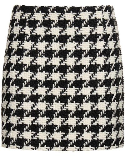 Anine Bing Ada Cotton Blend Mini Skirt - Black
