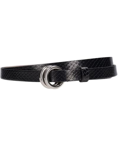 Michael Kors Jeanne Leather Belt - White