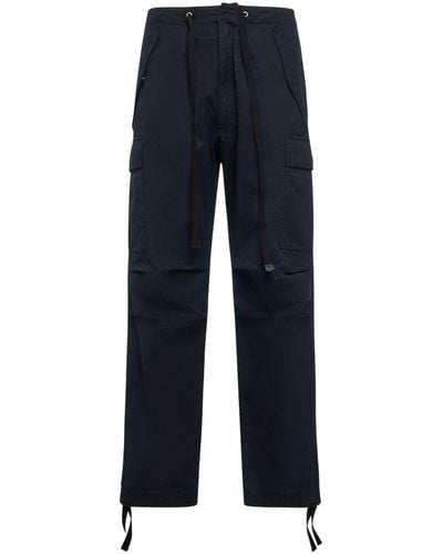Tom Ford Enzyme Cotton Twill Cargo Pants - Blue