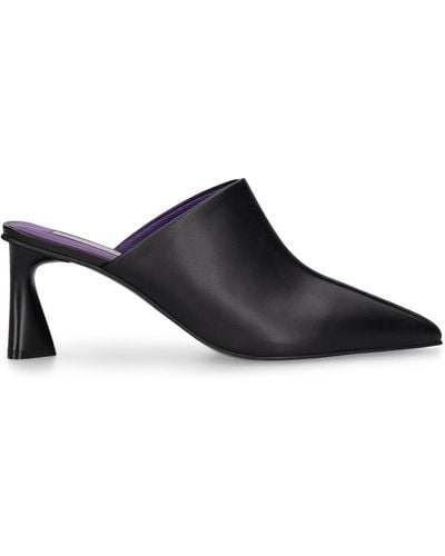 Stella McCartney Zapatos mules de piel sintética 70mm - Negro