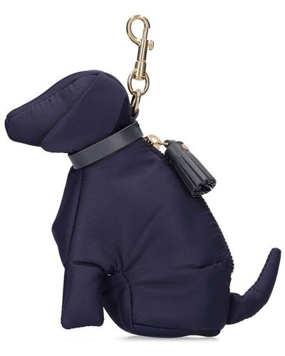 Anya Hindmarch Dog Charm Nylon Shopper Bag - Blue