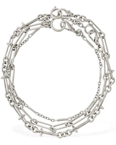 Etro Halskette "mixed Chain" - Weiß