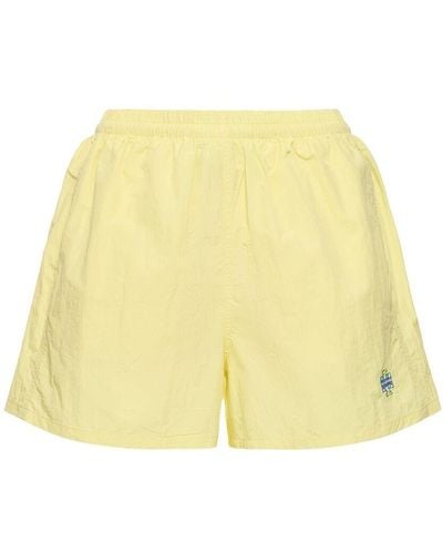 Tory Sport Nylon Camp Shorts - Yellow