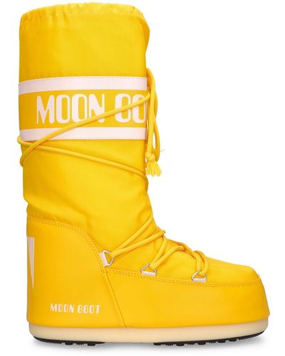 Moon Boot Icono de botas de nieve de arranque de luna - Amarillo