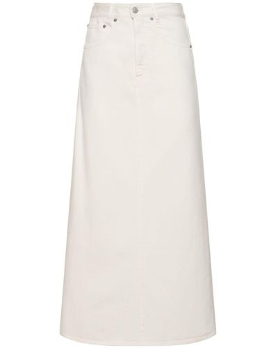 MM6 by Maison Martin Margiela 5-Pocket Denim Maxi Skirt - Natural