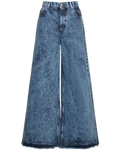 Marni Jeans Aus Baumwolldenim Mir Marmoreffekt - Blau