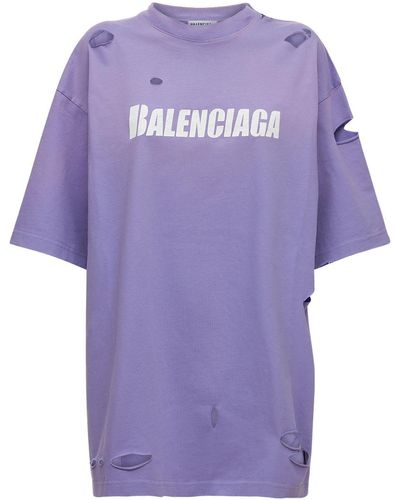 balenciaga purple shirt