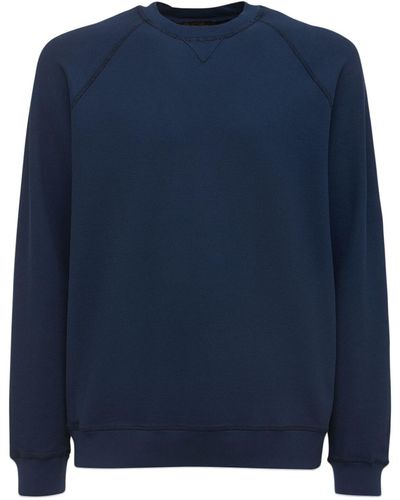 Loro Piana Sweatshirt Aus Baumwolle - Blau