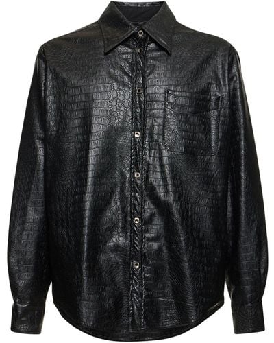 4SDESIGNS Bd Quilted Shirt Jacket - Black
